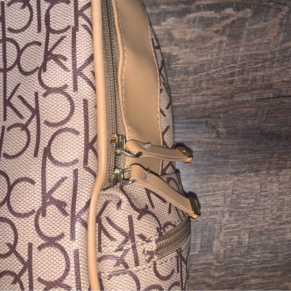 Calvin Klein Logo Large Brown Backpack - Picture 11 of 13